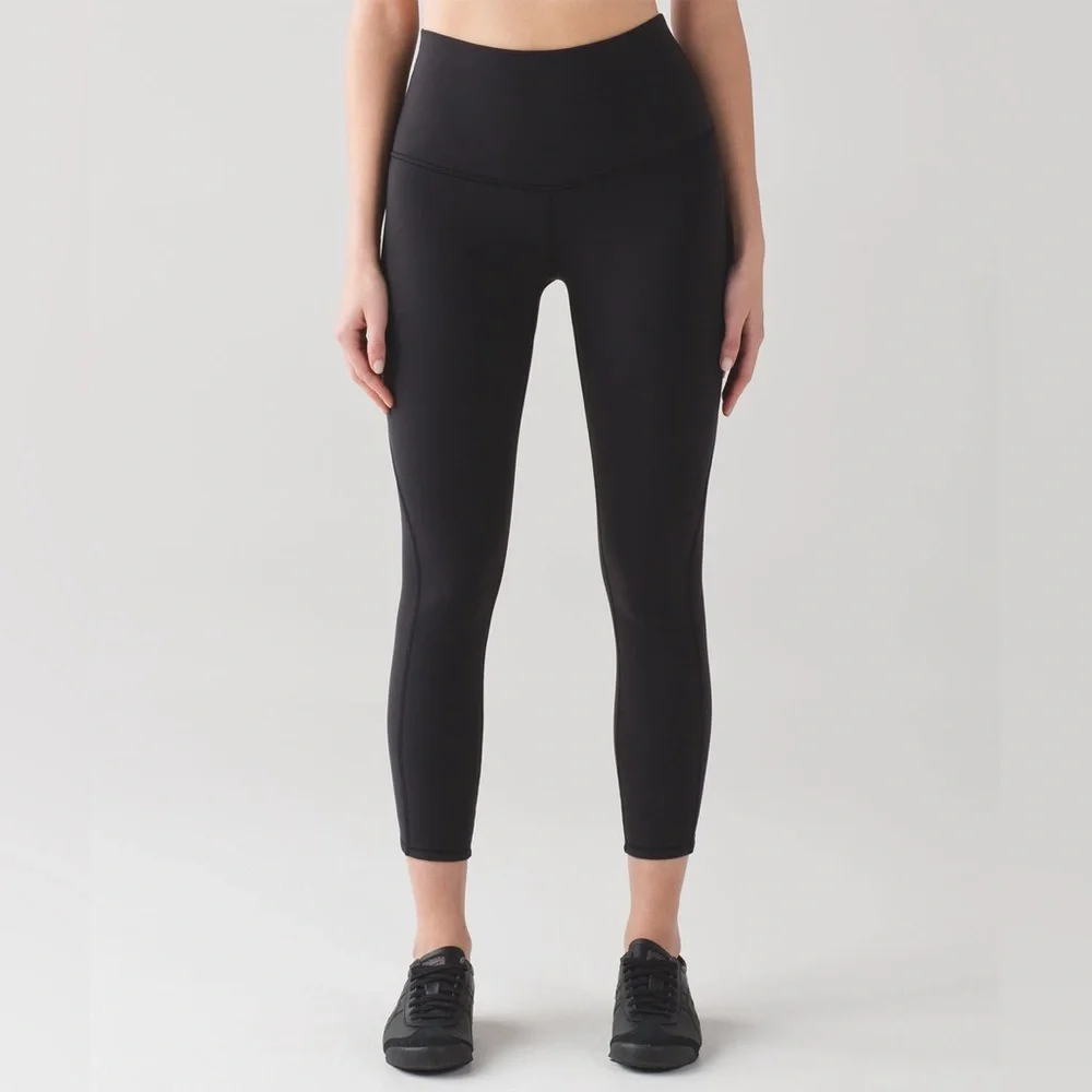 Lululemon Wunder Under Pant (Hi-Rise) (Mesh) Black - Picture 3 of 5